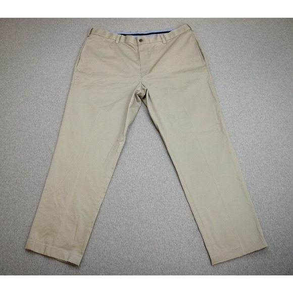 Brooks Brothers Pants Mens Size 38 x 30 Cotton Blend Khaki Stretch Clark Fit - Picture 1 of 8